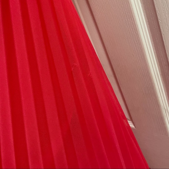 Coral full length prom dress - Picture 8 of 10